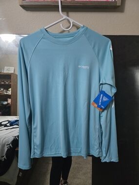 Columbia Long Sleeve Sun Shirt - Light Teal